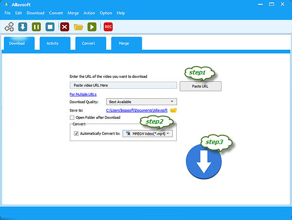 Download F4F to MP4
